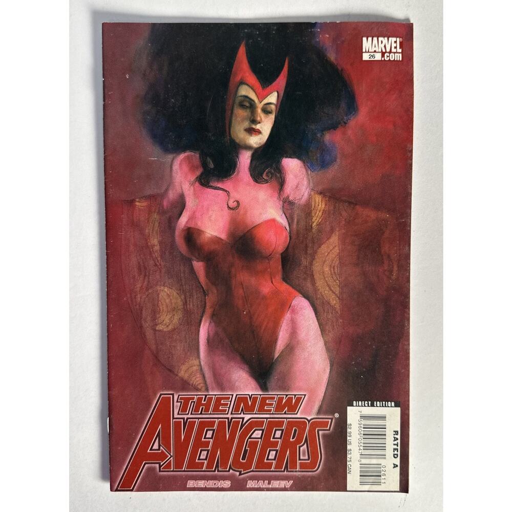 The New Avengers #26 Scarlet Witch Cover (2007 Marvel Comics)-B&B